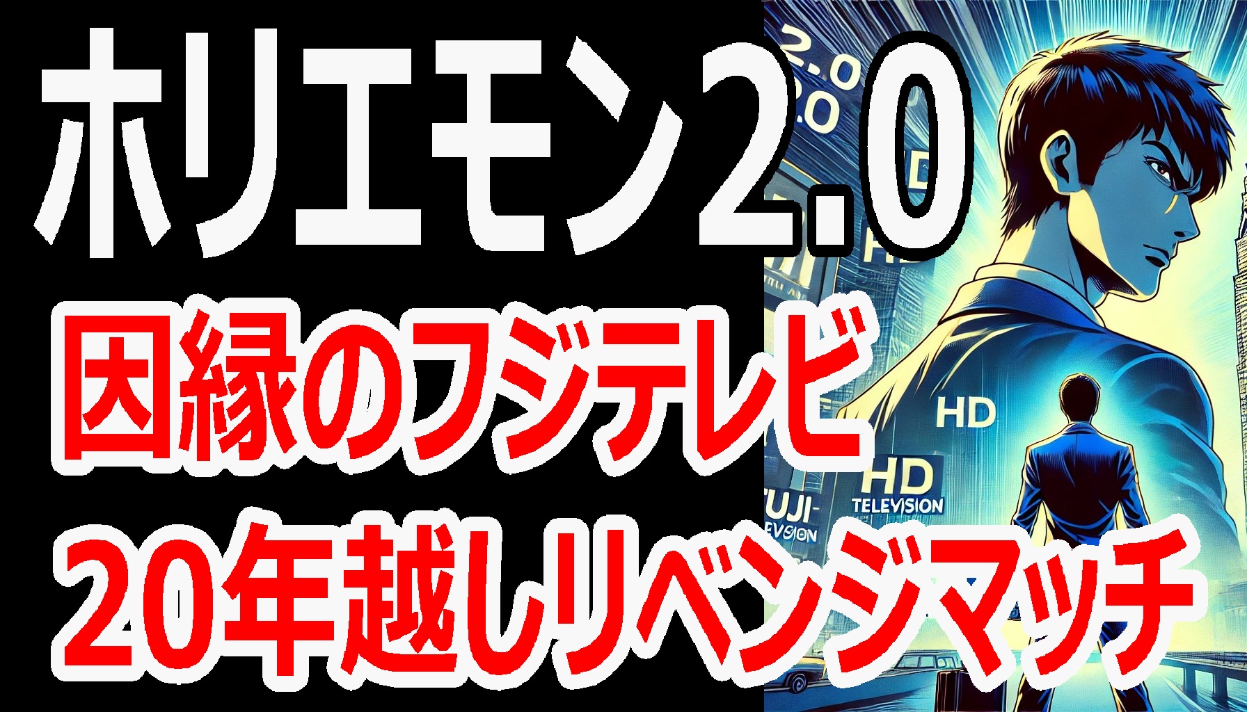 ホリエモン2.0、堀江貴文氏の逆襲！フジテレビ買収＆社長就任への道、20年越しのリベンジマッチ