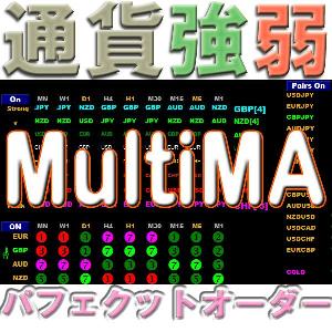 通貨強弱MultiMA 一目瞭然 8通貨(28通貨ペア) 全時間足を監視する インジケーター・電子書籍