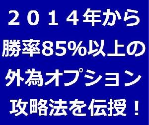 ローソク足とインジゲーターの知識不要でもバイナリーオプション勝率85%以上を達成しているGMOクリック証券・外為オプションの攻略法を伝授します！  インジケーター・電子書籍