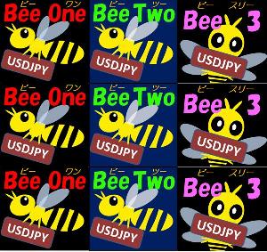 ドル円Beeシリーズ3本セット（BeeOne_USDJPY・BeeTwo_USDJPY・Bee_3_USDJPY） インジケーター・電子書籍