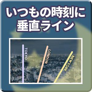 いつもの時刻に垂直ライン【Mi_TimeGrid】 インジケーター・電子書籍