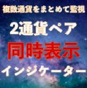 二通貨同時表示インジケーター｜バイナリーオプション、FX専用 インジケーター・電子書籍