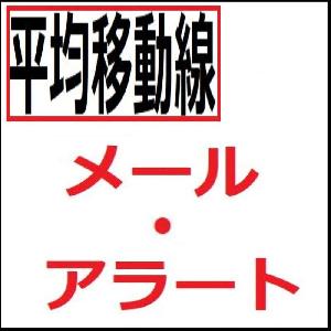 角度(傾き)考慮で平均移動線が3本並んだらメール・アラートでお知らせ インジケーター・電子書籍