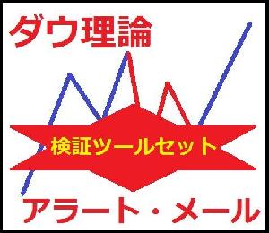 ダウ理論のアラート・メール送信サインツール・検証ツールセット インジケーター・電子書籍