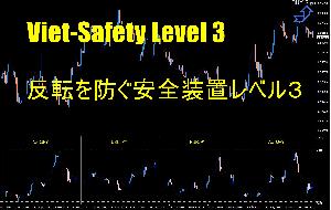 【月間200pips エントリー後の「反転」を極限に減らす装置 】4通貨比較版　Viet-Safety Level 3 インジケーター・電子書籍