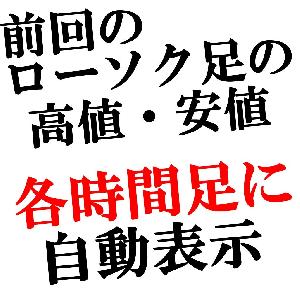 高値と安値を自動表示するインジケーター（前日、先週、先月、前年）All_HighLow インジケーター・電子書籍