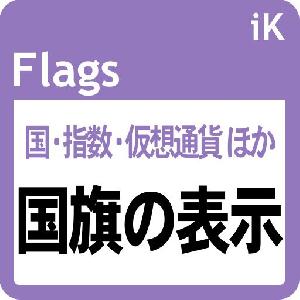 銘柄に応じて国旗を表示！ 国旗クリックで銘柄変更も簡単！： iK_Flags［MT5版］ インジケーター・電子書籍