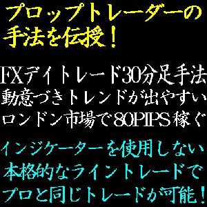 FX30分足を使用したFXトレード手法！ロンドン時間からの高値・安値ブレイクアウトで80PIPSを稼ぎ出す！ インジケーター・電子書籍