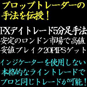 FX5分足を使用したFXトレード手法！夕方限定高値・安値ブレイクで毎日20PIPSを安定してゲット！ インジケーター・電子書籍