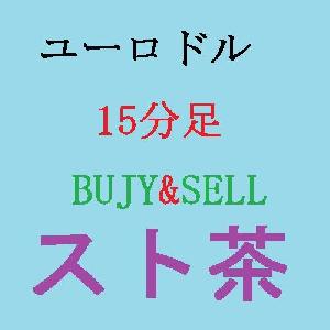 ユーロドル　15分足　BUY＆SELL スト茶 自動売買