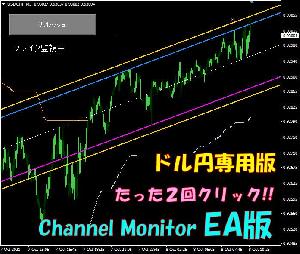 【自動チャネルアラートシステム】Channel Monitor EA【ドル円専用版】 インジケーター・電子書籍