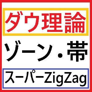 【ダウ理論】スーパーZigZag！MTFでのトレンド判断、水平線、帯・ゾーン、メール・アラート、PUSH全部入り！[マルチタイムフレーム] インジケーター・電子書籍