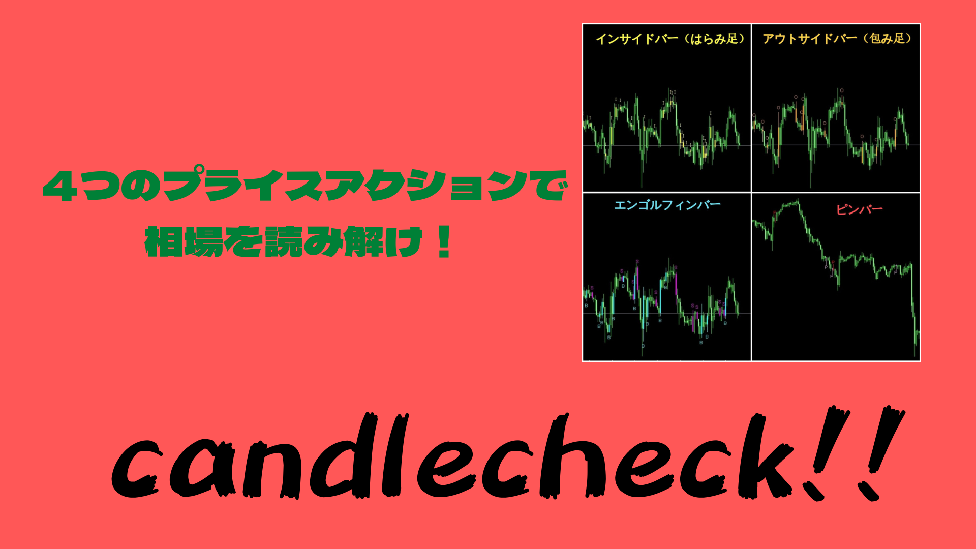 ローソク足のプライスアクション検知「candlecheck」 - インジケーター