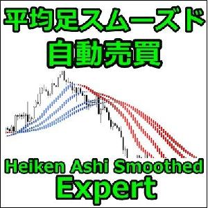 平均足スムーズド自動売買EA(Heiken_Ashi_Smoothed Expert) 自動売買