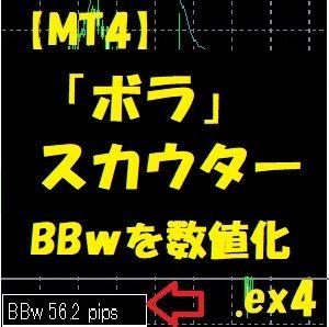 【MT4】「ボラ」スカウターBBwidth（インジケーター） インジケーター・電子書籍