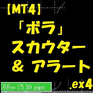 【MT4】「ボラ」スカウターBBwidth+アラート機能付き（インジケーター） インジケーター・電子書籍