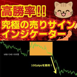 『究極の売りサインインジケーター』1回で600pips以上取れる時もあります！ インジケーター・電子書籍