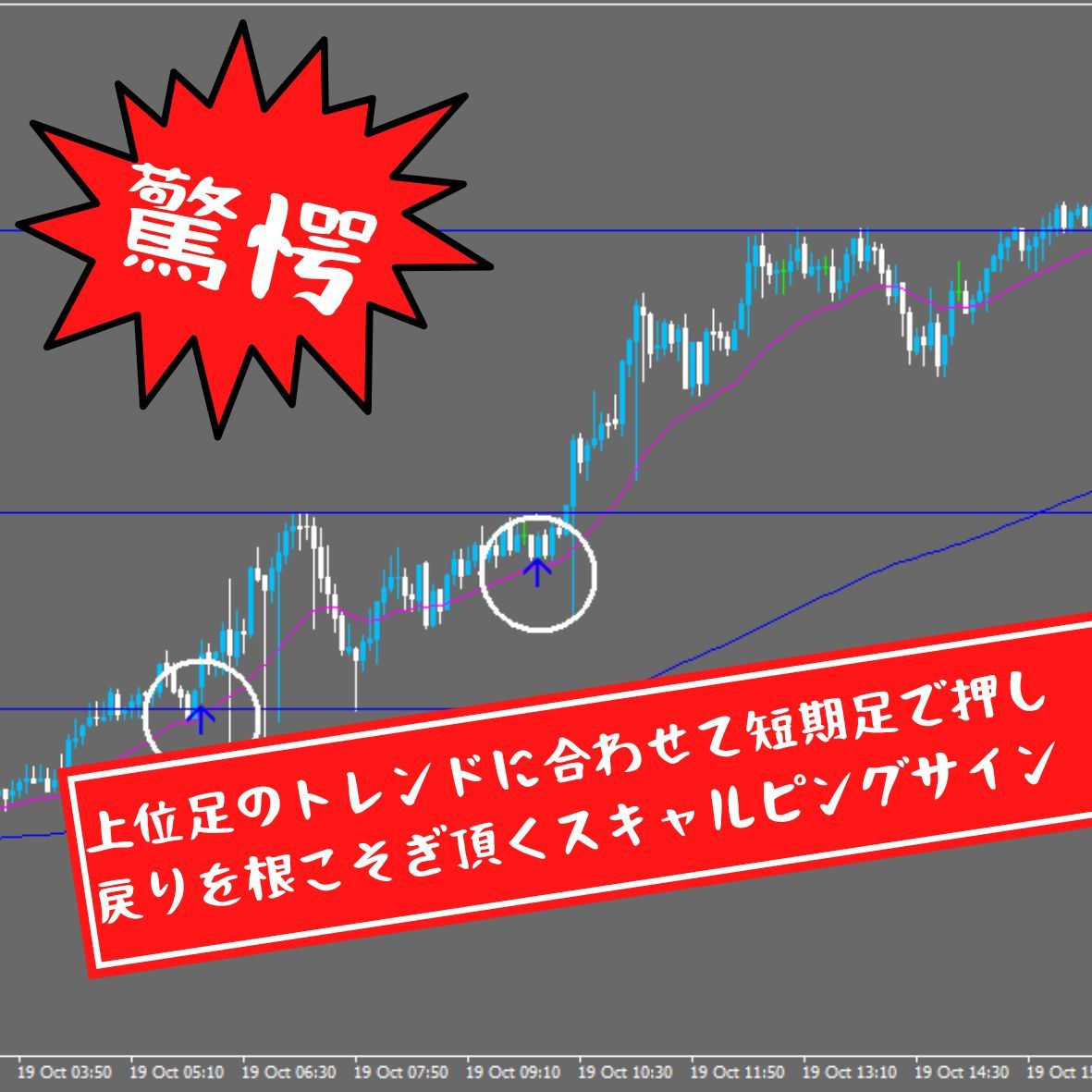 上位足のトレンドを1分足、5分足の押し戻りを的確に捉える「高勝率短期売買」サイン インジケーター・電子書籍