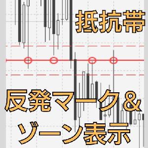 サポート帯＆抵抗帯を分かりやすく表示するツール(アラート機能付き) インジケーター・電子書籍