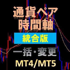 簡単・便利に通貨ペア時間軸を変更【統合版】＜MT4版・MT5版＞ インジケーター・電子書籍