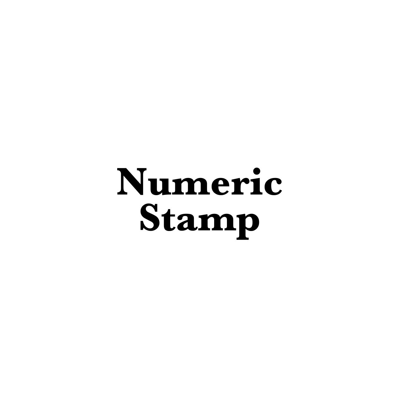 Numeric Stamp Indicators/E-books