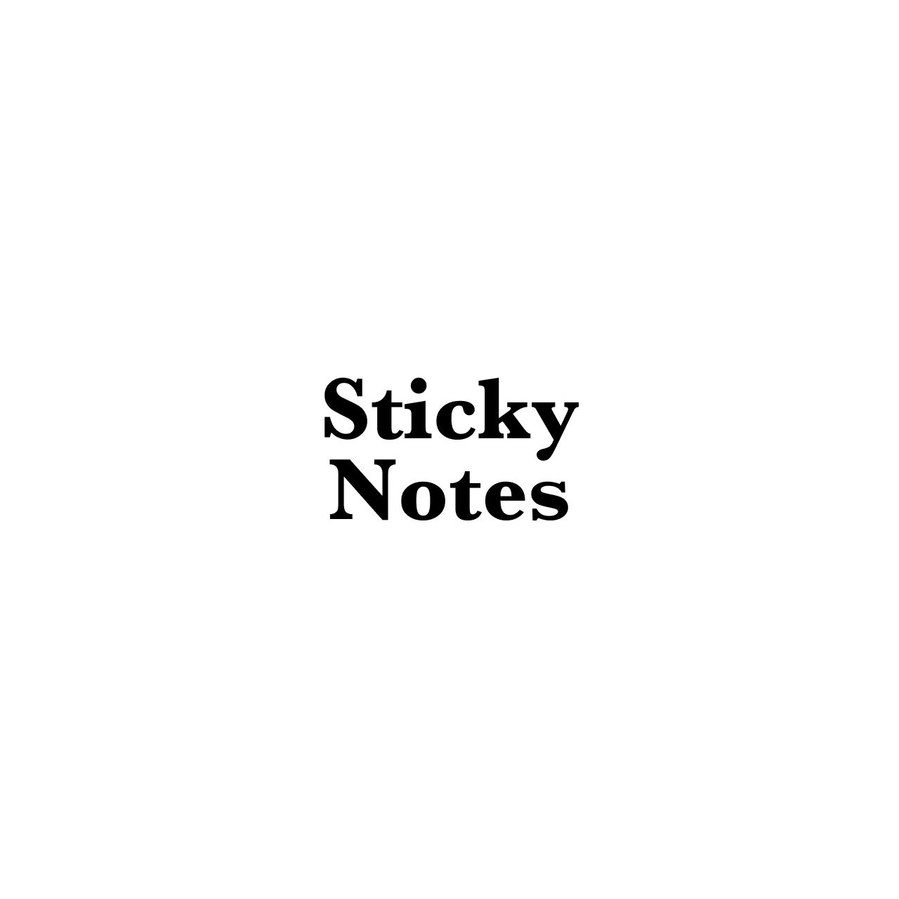 Sticky Notes Indicators/E-books