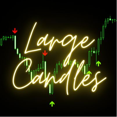 【Large Candles　ex4版】大陽線、大陰線でサインを表示するインジケーター Indicators/E-books