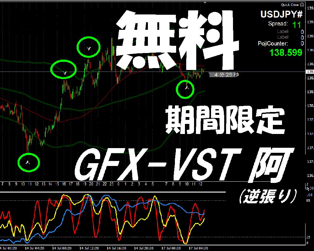 期間限定　試供品　GFX-VST 阿 　(FX用　超スキャ逆張りツール） Indicators/E-books