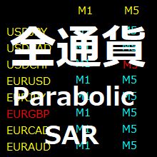 (MT4)全通貨監視シリーズ「ParabolicSAR」【ACMonitor_ParabolicSAR】 Indicators/E-books