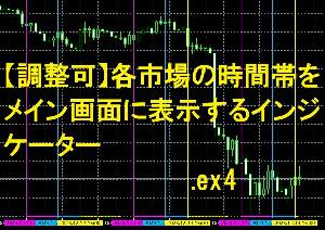 【MT4】【調整可】各市場の時間帯をメイン画面に表示するインジケーター インジケーター・電子書籍