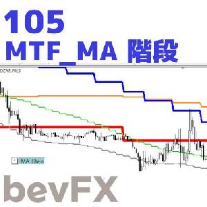 bevFXシリーズ【MA系】「105_MTF_MA階段」…音声アラート付きMT4インジケーター インジケーター・電子書籍