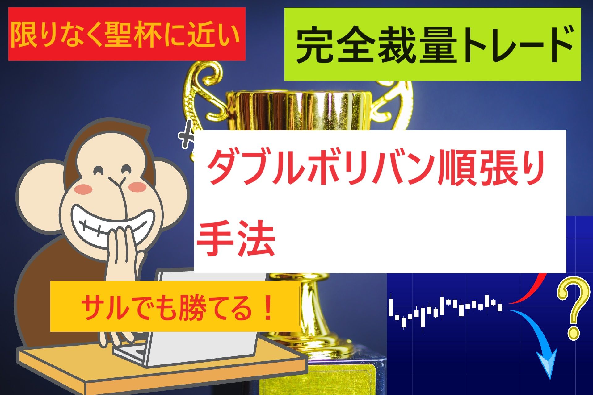 サルでも勝てる「限りなく聖杯に近い『ダブルボリバン』順張り手法」 インジケーター・電子書籍