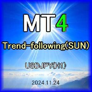 Trend-following(Sun)_USDJPY(H1) 自動売買