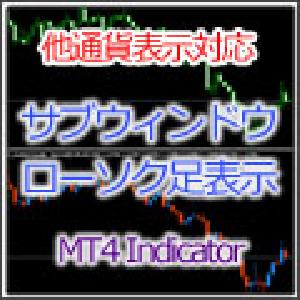 【MT4インジ】サブウィンドウにローソク足や平均足を表示！[MTP_SubWinCandle] インジケーター・電子書籍