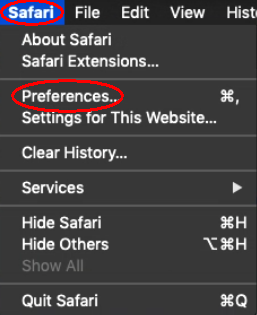 Safari Preferences